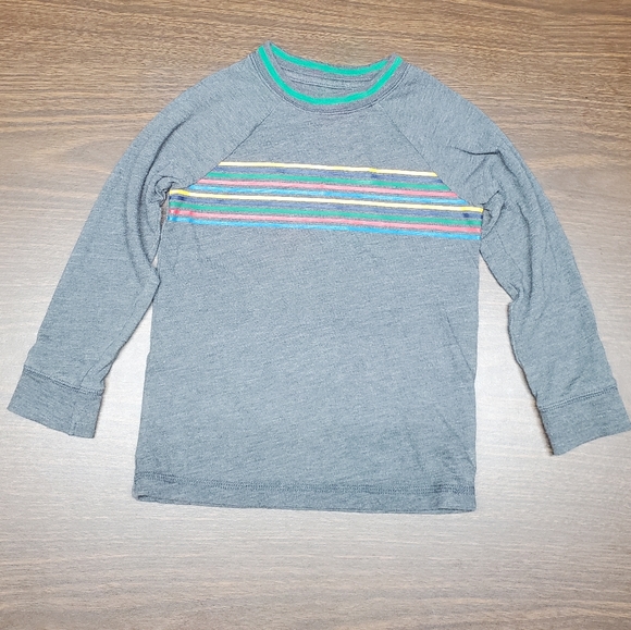 Cat & Jack Other - 3/4 baseball sleeve rainbow stripes t-shirt